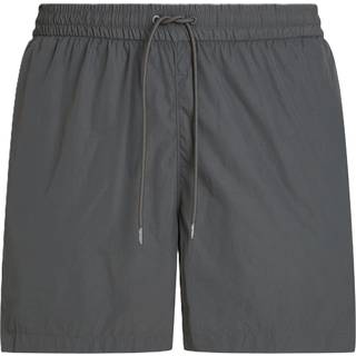 Double Waistband Swim Shorts - CK Soft Nylon - Grey - M