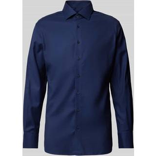 MODERN FIT Shirt in dark blue structured