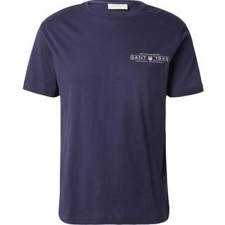 Gant Printed Graphic T Shirt Blue