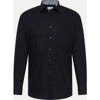 MODERN FIT Original Shirt in black plain