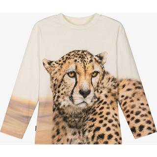 Molo Rollo Long-Sleeved T-Shirt Big Cheetah Light 98 cm Beige 98 cm mand