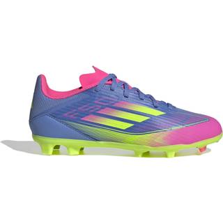 F50 League Firm/Multi-Ground Kids støvler - Blue Fusion / Lucid Lemon / Lucid Pink - 28