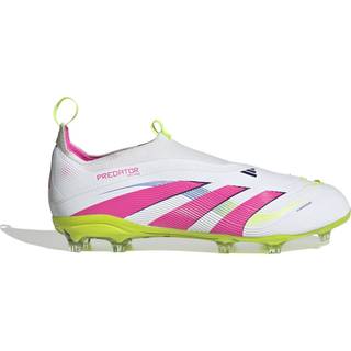 Predator Elite Laceless Firm Ground Kids støvler - Lucid Red / Cloud White / Core Black - 35
