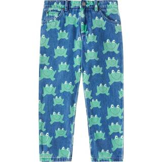 Stella McCartney Kids Printed straight jeans - blue - Y 5