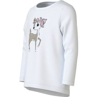 NAME IT Langærmet Bluse Vix Bright White