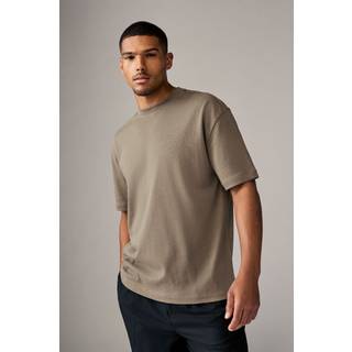Next Neutral Mushroom Relaxed Fit Heavyweight T-Shirt