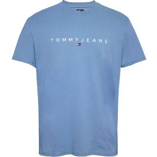 Tommy Jeans Linear Logo T Shirt Blue
