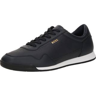 BOSS Black Herren Sneaker blau Glattleder