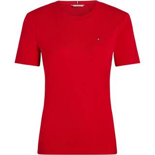 Tommy Hilfiger Tommy Hilfiger Red Slim Crew Neck Short Sleeve 100% Cotton T-Shirt