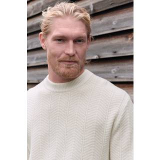 Next Normal pasform Signature Lammeuld/Cashmere Blend Crew TrøjeStor