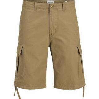 JACK & JONES JACK & JONES Brown Regular Fit Cargo 100% Cotton Shorts