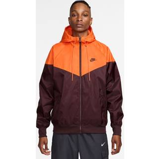Nike Nike Burgundy Red and Orange Sportswear Windrunner Hooded Jacket