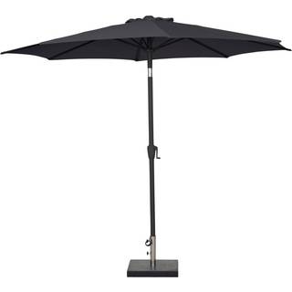 Parasol m/krank og tilt sort Ø300 x H247 cm - Sunlife