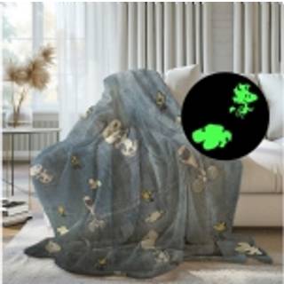 KANGURU Radiserne Glow-In-Dark Plaid / Tæppe 130 x 150 cm