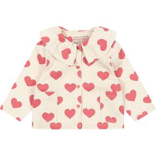 Konges Sløjd GOTS Magot Jakke Med Krave Bon Coeur Pink 7-8 Y  Creme  7-8 år  kvinde