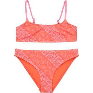 Roxy Girl's Heart N Soul Bralette Set Bikini Børn størrelse 6 Years farve rød
