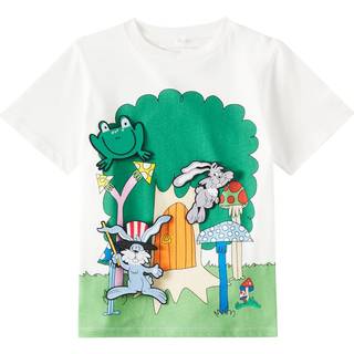Stella McCartney Kids Printed cotton jersey T-shirt - white - Y 6