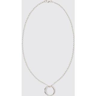 Mens Silver Ring Necklace