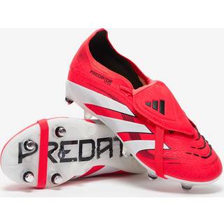 Predator Elite Fold-Over Tongue Soft Ground Boots Kids - Lucid Red / Cloud White / Core Black - 38