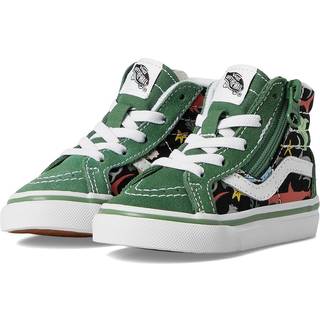 Vans - Toddler Sk8-Hi Side Zip Shoes (1-4 Years), Green, Size: 22.5 - Green - 22.5
