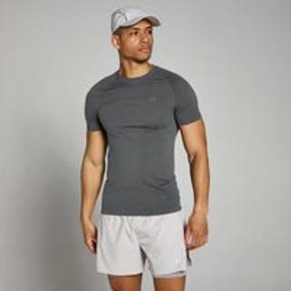 MP Velocity Muscle Fit sømløs T-shirt til mænd – Dark Grey - L - Grå