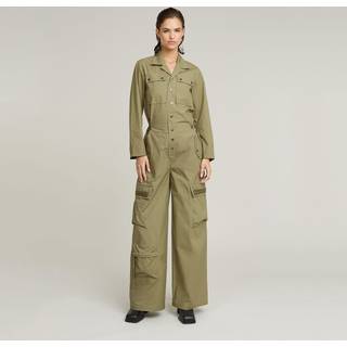 Cargo Jumpsuit - Green - Women