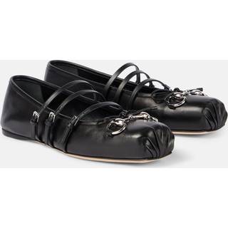 Gucci Gucci Horsebit leather ballet flats - black - EU 41