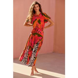 Next Kortærmet Rund hals Splejset Midi Kjole - EU 42 (UK 14)