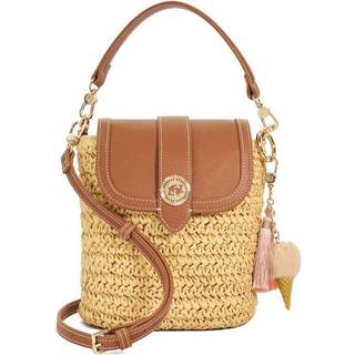Dune London Dune London Natural Dimple Smalle Raffia Cross-Body Bag