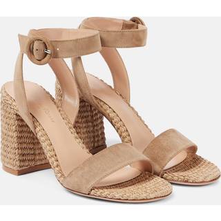 Gianvito Rossi 85 suede espadrille sandals - brown - EU 41
