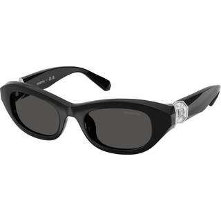 Swarovski Kvinde SK6036U 103887 Solbriller Acetat Sort Grå Pillow Normal