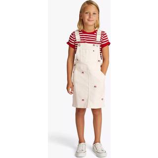 Logo Embroidery Dungaree Dress