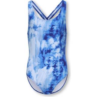 ONLY KIDS ONLY KIDS Blue Tie Dye Printed Swimsuit