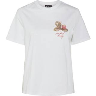 PIECES dame t-shirt PCSUMMER - Bright White Print FARMERS MARKET - XL