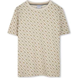 BOSS BOSS Natural All Over Logo Short Sleeve T-Shirt