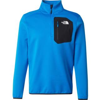 The North Face Men's Crest 1/4 Zip Fleece Hero Blue/TNF Black, M