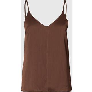 Satin Top Med Spaghettistropper