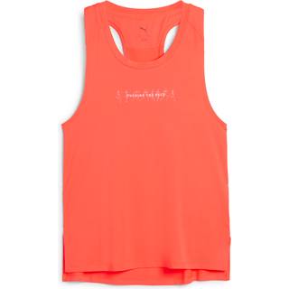 Women&#39;s Puma RUN GRAPHIC Mesh Singlet Top, Red Top, Size L Top, Sport - Glowing Red - L