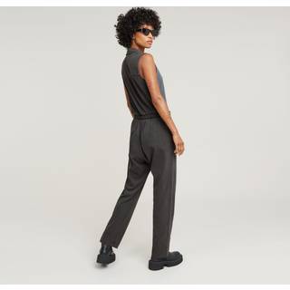 Wrap Jumpsuit - Black - Women