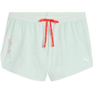 Women&#39;s Puma RUN Knit 3&#34; Split Shorts, Blue, Size XL, Sports - Peaceful Blue - XL