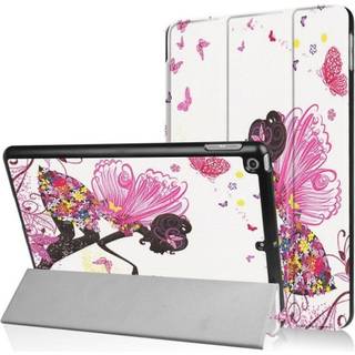 iPad (2017) stilrent og sikkert læder etui - Blomster fe