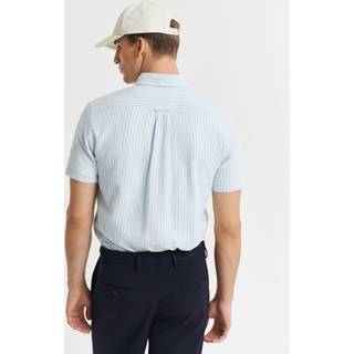 Gant Herren Kurzarmhemd blau gestreift