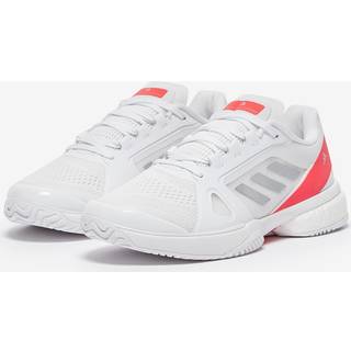 adidas by Stella McCartney Court Tennis sko - Cloud White / Silver Metallic / Lucid Red - 39 1/3