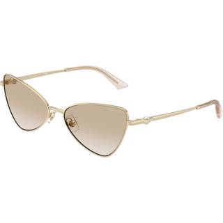 Jimmy Choo Kvinde JC4015HB 300611 Solbriller Metal Guld Grå Cat Eye Normal Skygge