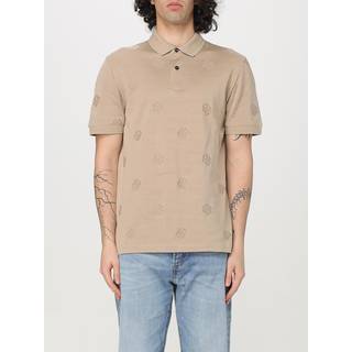 BOSS C Prout Monogram Polo T Shirt Beige