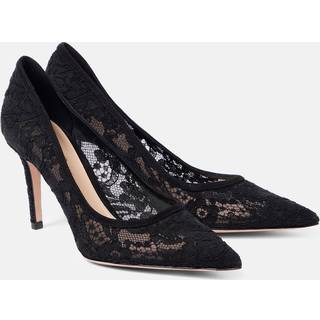Gianvito Rossi Pointy 85 lace pumps - black - EU 35.5