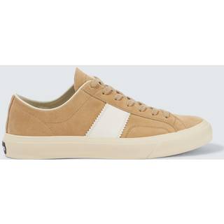 Tom Ford Cambridge leather-trimmed suede sneakers - beige - EU 46