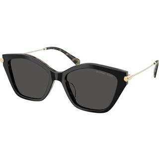 Michael Kors Kvinde MK2246U CATSKILLS 395087 Solbriller Acetat Sort Grå Geometrisk Normal