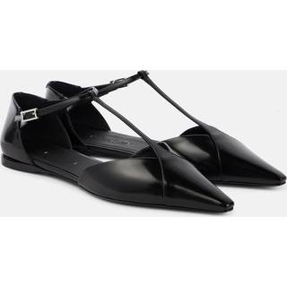 Max Mara Fsilkway leather ballet flats - black - EU 38