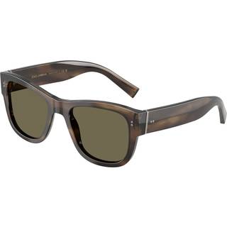 Dolce & Gabbana Mand DG4338 3200/3 Solbriller Acetat Grøn Brun Firkantet Normal